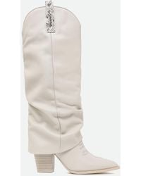 Steve Madden - Stivale Lassy Bone Bianco - Lyst