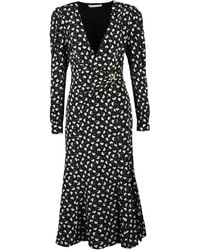 Alessandra Rich - Abito Bianco E Nero - Lyst