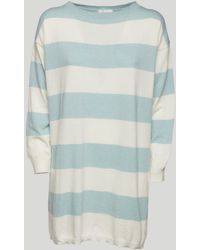 ViCOLO - Weiße Blau Gestreifter Pullover - Lyst