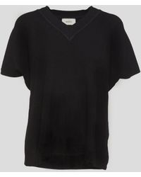 ViCOLO - Schwarz Pullover Mit V-Ausschnitt - Lyst