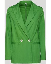 Ottod'Ame - Ottod'Ame Grüne Zweireihiger Blazer - Lyst