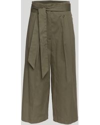Liu Jo - Pantalone Palazzo Verde Militare - Lyst