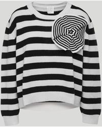 Stella Jean Striped Sweater With Detail - Multicolor