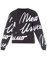Moschino All Over Logo Sweatshirt - Black