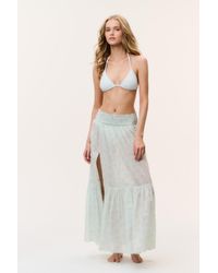 LoveShackFancy - Umber Cotton Cover-Up Skirt For - Lyst