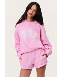 LoveShackFancy - Palo Usa Fleece Pullover For - Lyst