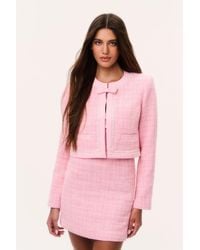 LoveShackFancy - Ralphette Pearl-Embellished Tweed Jacket For - Lyst