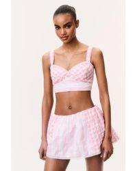 LoveShackFancy - Jonie Seersucker Mini Skort For - Lyst
