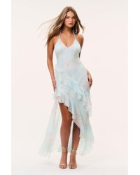 LoveShackFancy - Vailo Floral Silk Chiffon Dress For - Lyst