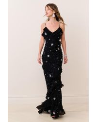 LoveShackFancy Emalia Embellished Lace Maxi Dress For in Pink | Lyst