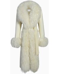 LoveShackFancy - Susanna Chow Inez Cashmere Shearling Coat For - Lyst