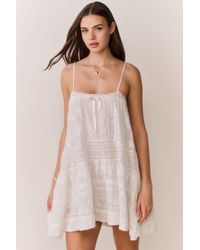 LoveShackFancy - Vionett Cotton Victorian Mini Dress For - Lyst