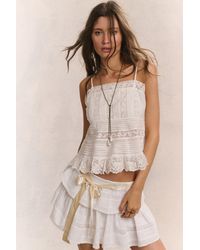 LoveShackFancy - Charlieann Cotton Cami Top For - Lyst