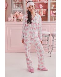 LoveShackFancy - X Roller Rabbit Doily Beux Long Sleeve Polo Pajama Set For - Lyst