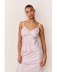 LoveShackFancy - Lirena Silk-Blend Bow Jacquard Top For - Lyst