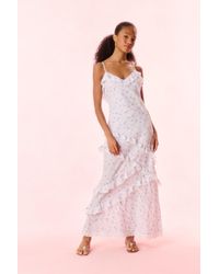 LoveShackFancy - Nocelle Cotton Ruffle Maxi Dress For - Lyst