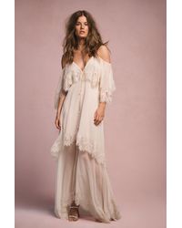 LoveShackFancy - Annavelle Silk Chiffon Maxi Dress For - Lyst