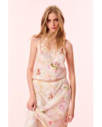 LoveShackFancy - Cabi Silk-Blend Fruit Print Top For - Lyst