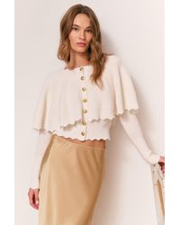 LoveShackFancy - Daelyn Cashmere Cape Cardigan For - Lyst