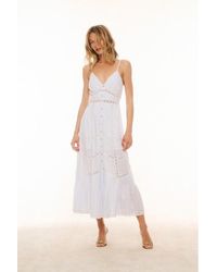 LoveShackFancy - Esilda Cotton Midi Dress For - Lyst