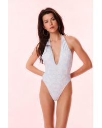 LoveShackFancy - Meegan Toile Print One-Piece Swimsuit For - Lyst
