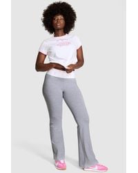 LoveShackFancy - X Cotton Foldover Flare Leggings For - Lyst
