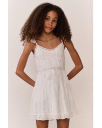 LoveShackFancy - Tween Kobryn Cotton Mini Dress For - Lyst