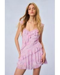LoveShackFancy - Serima Fragrance Print Mini Dress For - Lyst