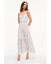 LoveShackFancy - Mirabeline Floral Silk Lace Maxi Dress For - Lyst