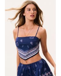 LoveShackFancy - Mollie Bandana Print Scarf Top For - Lyst