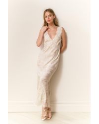 LoveShackFancy - Mira Silk-Blend Floral Slip Dress For - Lyst