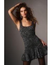 LoveShackFancy - Sarajane Sequin Stretch Knit Mini Dress For - Lyst