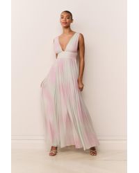 sachin and babi light blue dress LoveShackFancy Lilah Halterneck Maxi Dress