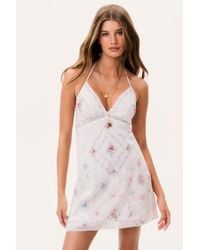 LoveShackFancy - Elira Embroidered Patchwork Mini Dress For - Lyst
