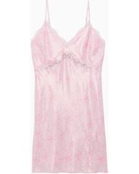 LoveShackFancy - X Lace Trim Satin Mini Dress For - Lyst