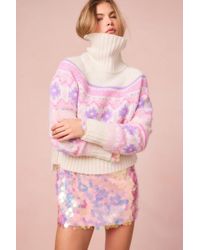 LoveShackFancy - Isana Alpaca Turtleneck Pullover For - Lyst