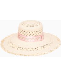 LoveShackFancy - Linara Straw Sun Hat For - Lyst