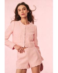 LoveShackFancy - Leilana Tweed Cropped Jacket For - Lyst