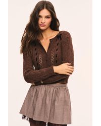LoveShackFancy - Dione Alpaca-Blend Ribbon Cardigan For - Lyst
