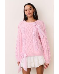 LoveShackFancy - Kloss Alpaca-Blend Ribbon Pullover For - Lyst
