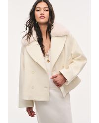 LoveShackFancy - Francis Wool Peacoat For - Lyst