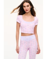 LoveShackFancy - Lianelle Mixed Print Active Top For - Lyst