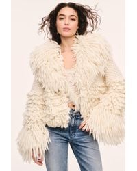 LoveShackFancy - Ilyana Alpaca Wool Fringe Jacket For - Lyst