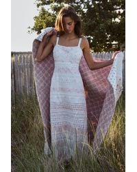LoveShackFancy - Carwen Cotton Mixed Print Maxi Dress For - Lyst