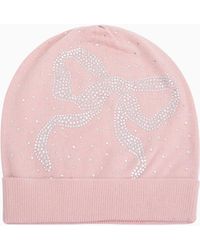 LoveShackFancy - Yzabelle Rhinestone Bow Beanie For - Lyst