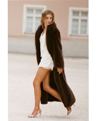 LoveShackFancy - Soni Long Faux Fur Jacket For - Lyst
