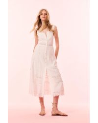 LoveShackFancy - Judalon Cotton Midi Dress For - Lyst