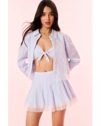 LoveShackFancy - Delano Cotton Pinstripe Shirt For - Lyst