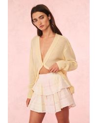 LoveShackFancy - Ruffle Mini Tie-Dye Skirt For - Lyst