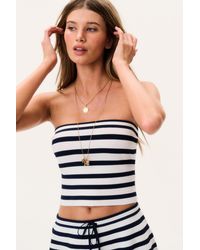 LoveShackFancy - Rowen Stretch Knit Tube Top For - Lyst